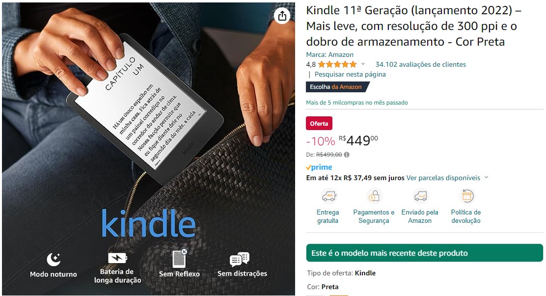 pechincharei's tweet photo. É Kindle 11ª Geração!!

Com 10% off

https://t.co/mah8TU9f8c

#Oferta #Kindle https://t.co/JY3mHwrgZW