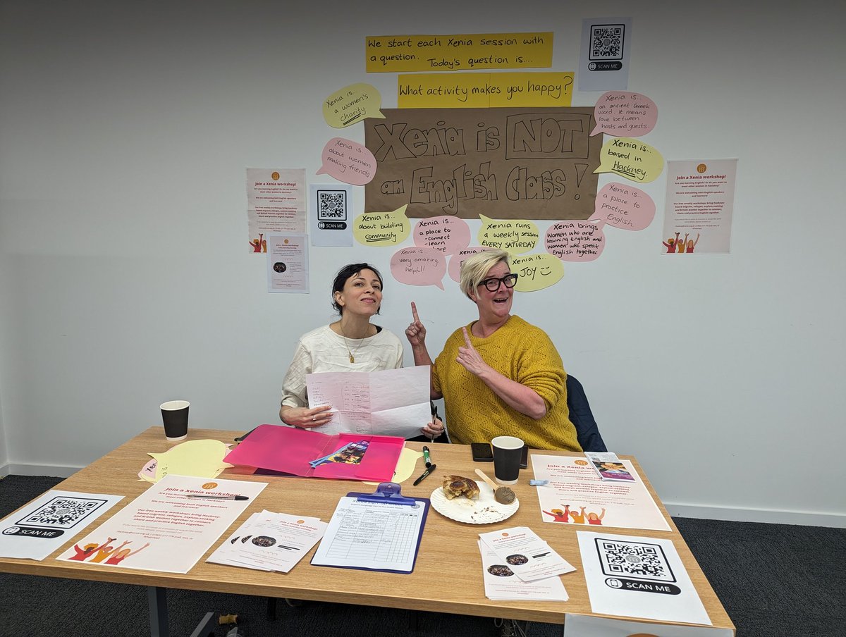 HICitizens's tweet photo. A great action today at The Green House bringing together providers across Hackney and TH to improve ESOL provision and explore the barriers. We #LOVESOL and our ESOL champion orgs @EFALondon @elattlondon @XeniaWomen @NCCHackney_ https://t.co/EGeFKRYowE