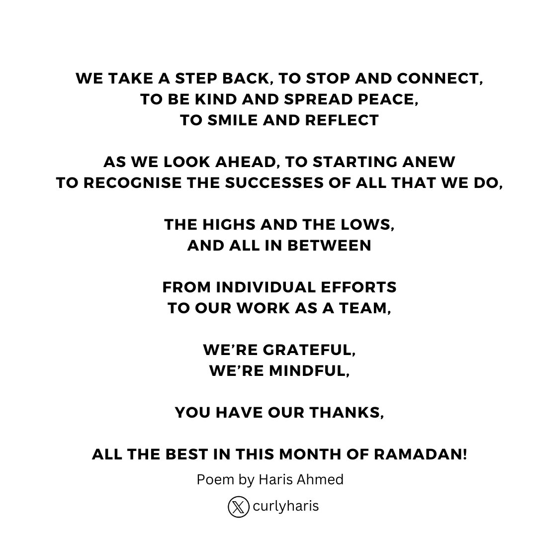 BfdSWApp's tweet photo. The Eid cards include a poem written by talented Bradford poet @curlyharis 

A poem highlighting some key messages during the month of Ramadan. #ramadanmubarak https://t.co/0bBViw2NEE