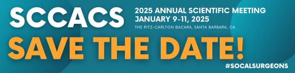 Make plans to attend next year's Annual Scientific Meeting of the Southern CA Chapter of the ACS, January 9-11, 2025, at the Ritz-Carlton Bacara, in Santa Barbara, CA. Mark your calendar & watch your emails for meeting specifics. #surgicalCME #surgeryCME socalsurgeons.org