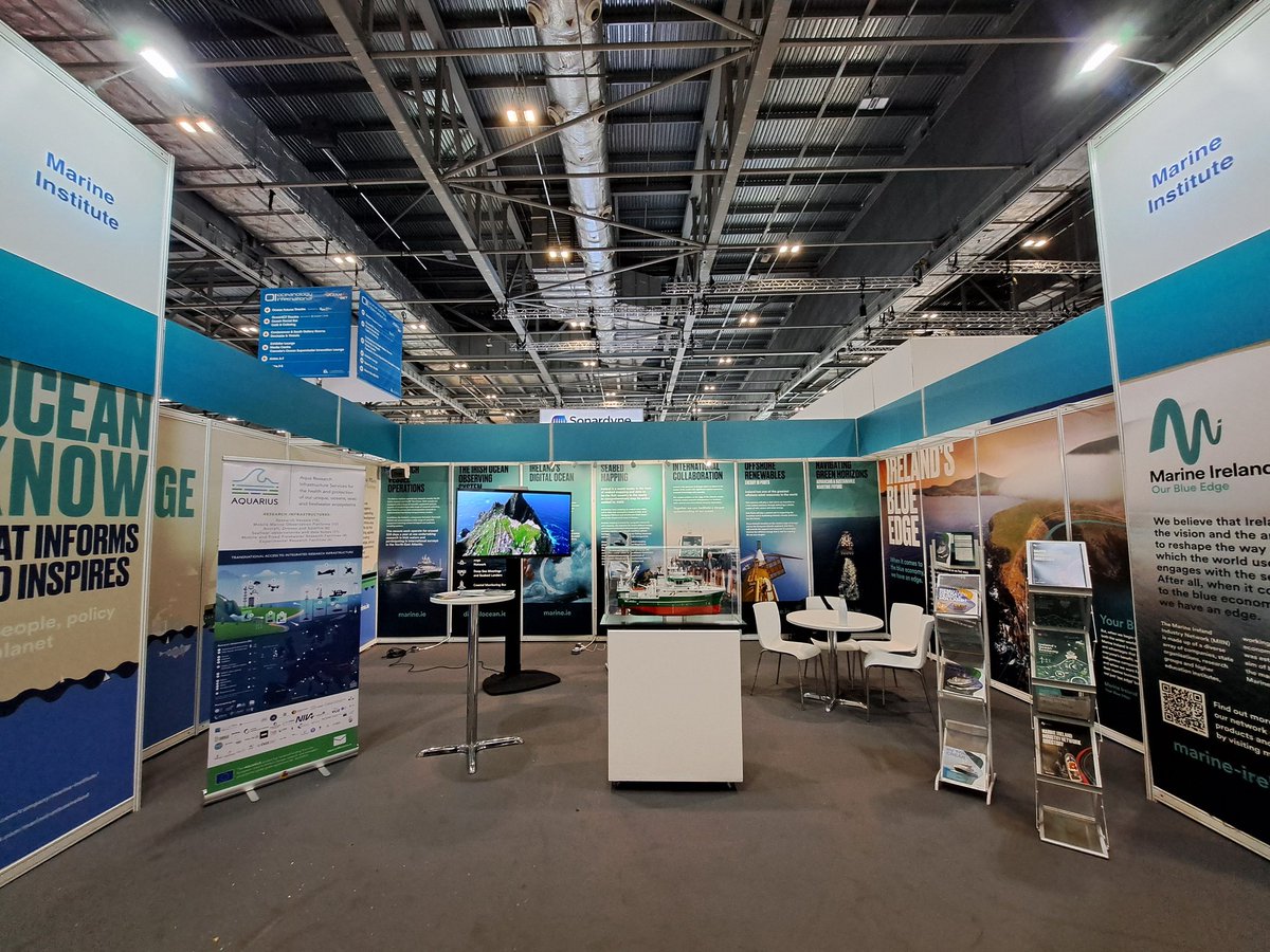 Excited to be at @OceanologyIntl in London's ExCel exhibition centre with the @MarineInst! Swing by our booth for a chat! 🌊 #OceanologyIntl #MarineScience