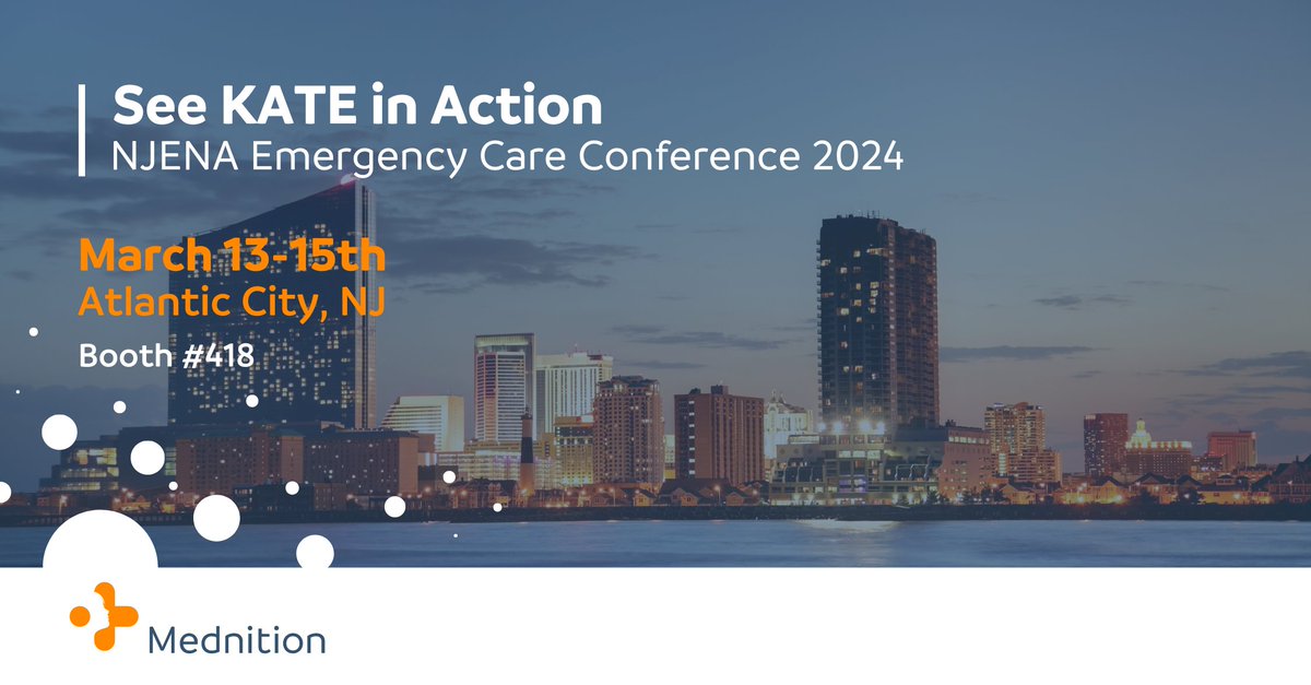 mednition's tweet photo. Looking forward to a fantastic week at the #NJENA ECC! Stop by Booth #418 and meet with the KATE team! 🤝
Experience the future of emergency #nursing with nurse-first AI! ✨
#NursingAI #NurseTech #EmergencyNurses #HealthcareAI #Healthcare https://t.co/oHxWhAOR4e
