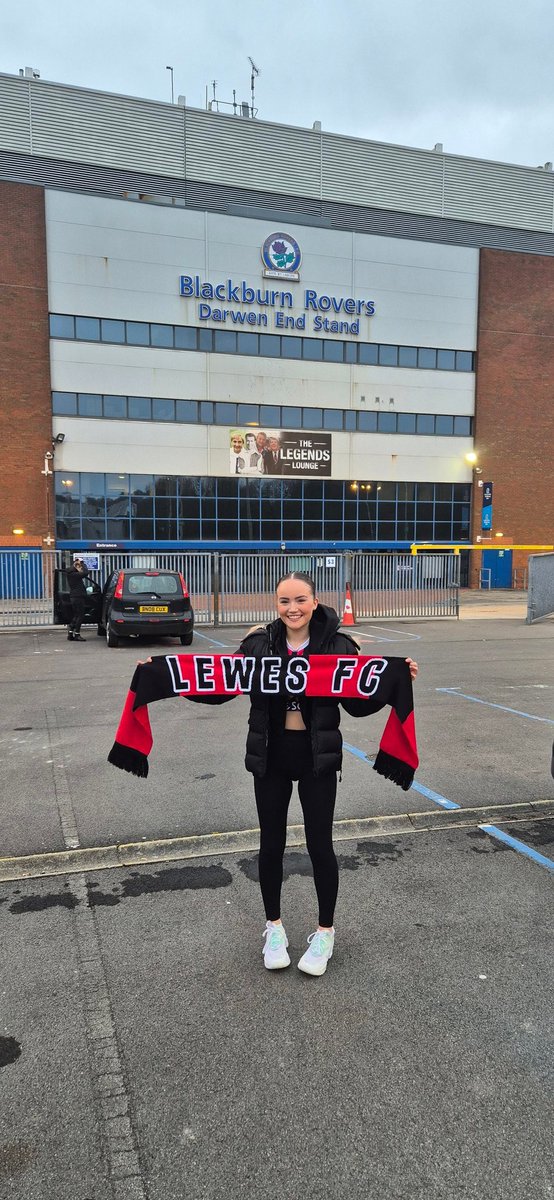 Arrived a Ewood Park for Blackburn v @LewesFCWomen Come on you Rooks....6 huge cup finals left