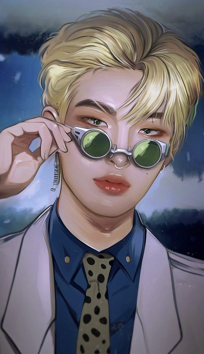 Mingi as Nanami Kento 👔👓 @ATEEZofficial #ATEEZfanart