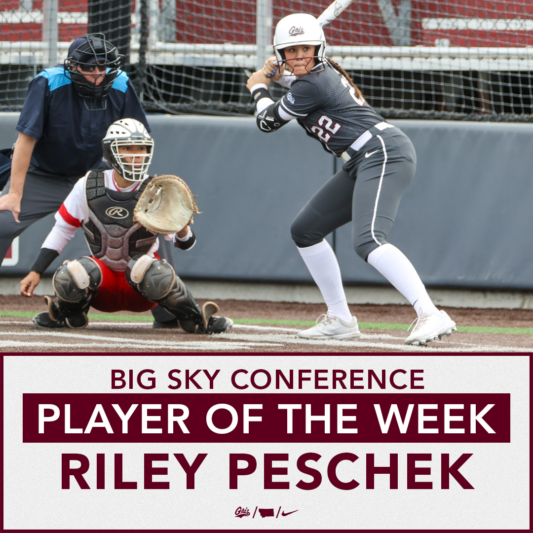 Riley Peschek batted .500 with six extra-base hits as the Grizzlies went 4-2 at the Montana Softball Classic. Those are Big Sky Player of the Week numbers. The story: gogriz.com/news/2024/3/11…