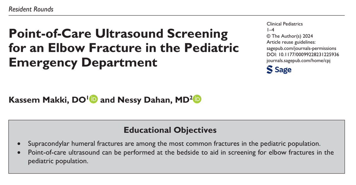 Check these out! Awesome job team on our latest Point-of-Care Ultrasound (POCUS) publications from the Ultrasound Division! 🌟 #Peds #POCUS #FOAMED #MedEd #emergencymedicine #ultrasound #fellowship #eusfellowship #NYP #BMH #ultrasoundcases #EUFAC #FPD @BKMethodistEM