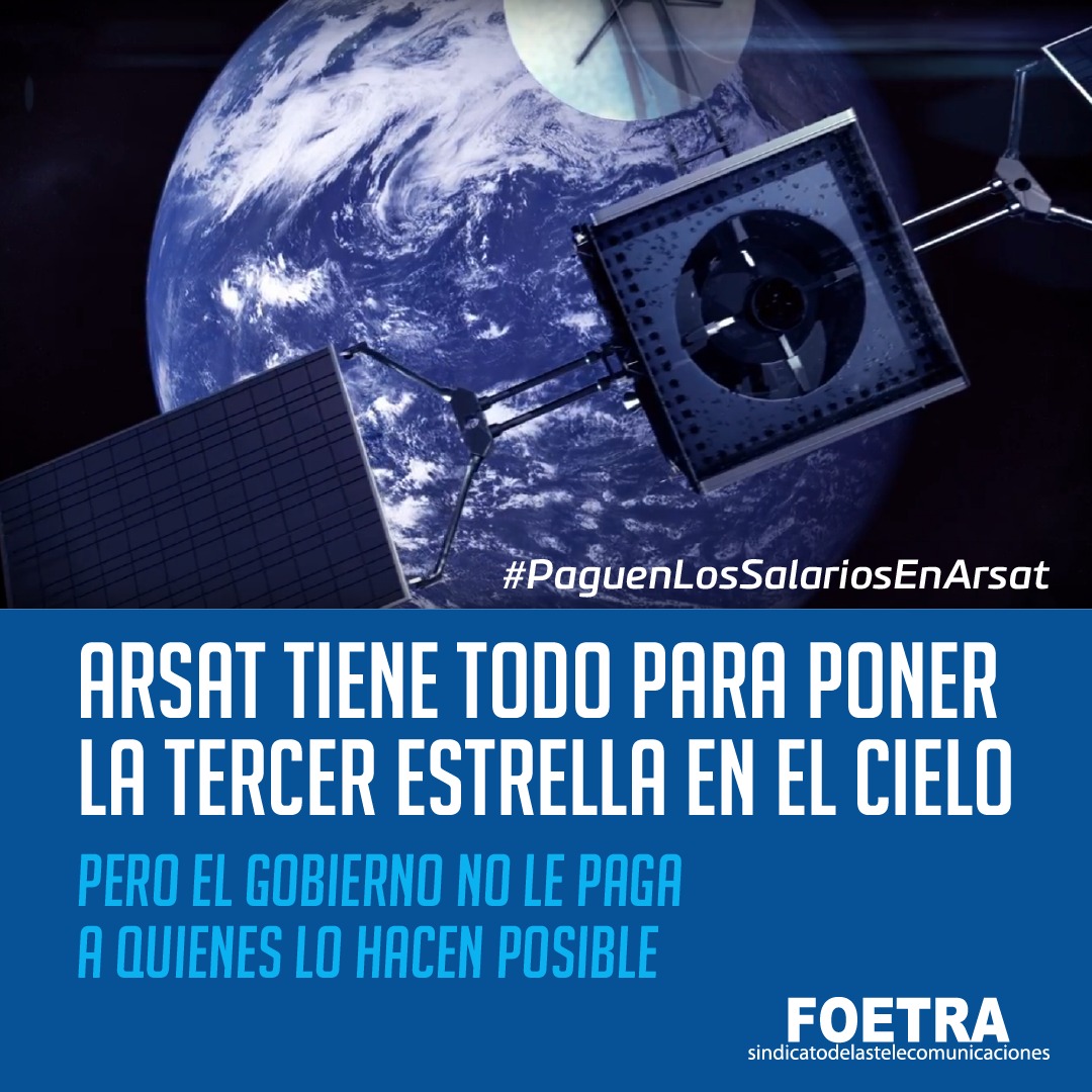 #PaguenLosSalariosEnARSAT