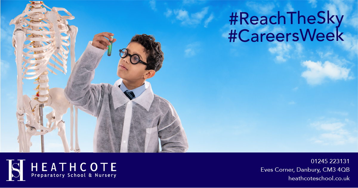 HeathcotePrep's tweet photo. It's #CareersWeek here at Heathcote! 

We've had visits from author @HMLynnauthor, an A&amp;E air surgeon, an F1 engineer, pest control experts, a railway consultant, and an  agricultural plant director! Thank you all for inspiring our pupils' career journey! #ReachTheSky https://t.co/HCzLmrJiI4
