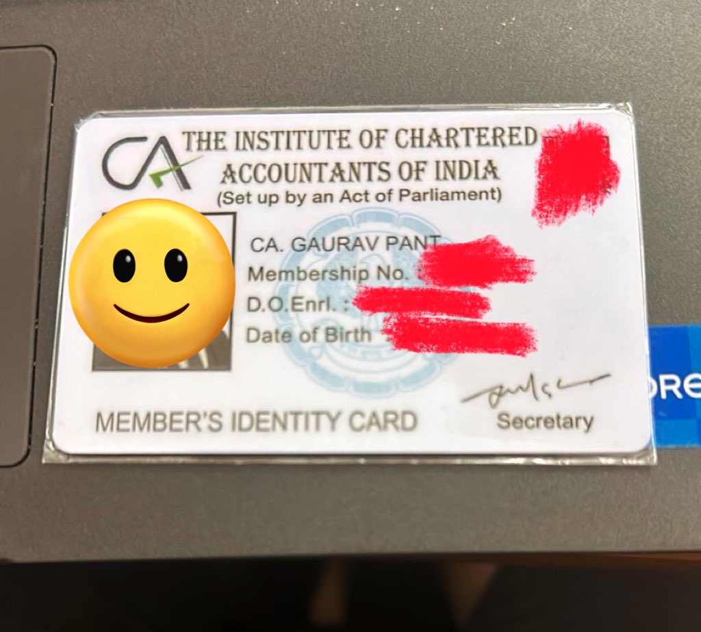 grvpant's tweet photo. @theicai I have received today my duplicate membership card which I requested as I have lost my original. One thing I noticed that though the CA logo has now been changed but the card was issued on 01 Feb 2024 with the old logo. Any specific reasons for same? https://t.co/9uANF1aJma