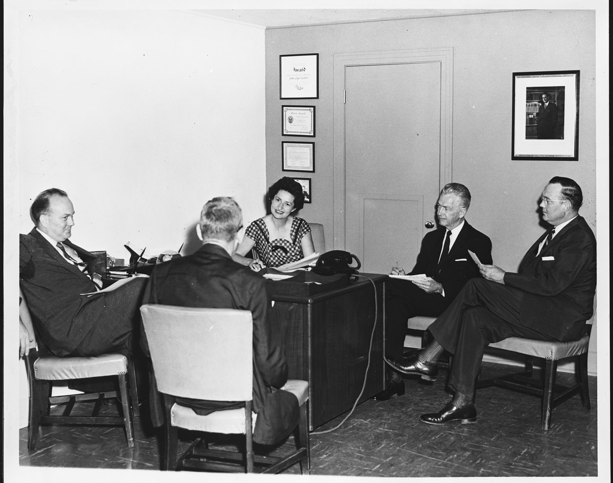 LBJLibrary's tweet photo. In 1943, the Johnsons bought #KTBC, a failing radio station in #Austin, using Mrs. Johnson's inheritance. #LadyBird revamped the station &amp; made the Johnsons financially secure. The next year, #LBJ made history in a 1948 campaign for the #TexasSenate.

#MoreThanFirstLadies https://t.co/ECA7M1xxC8
