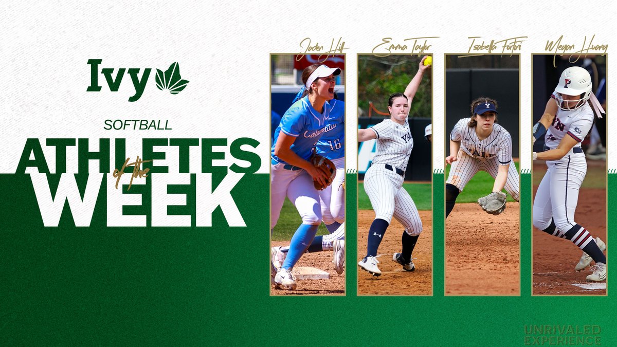 Following strong individual outings, <a href="/CULionsSoftball/">Columbia Softball</a>'s Jaden Hill, <a href="/Penn_Softball/">Penn Softball</a>'s Megan Huang and <a href="/YaleSoftball/">Yale Softball</a>'s Emma Taylor and Isabella Fortini collected Ivy League softball weekly honors.🌿🥎

📰 » ivylg.co/SB031124