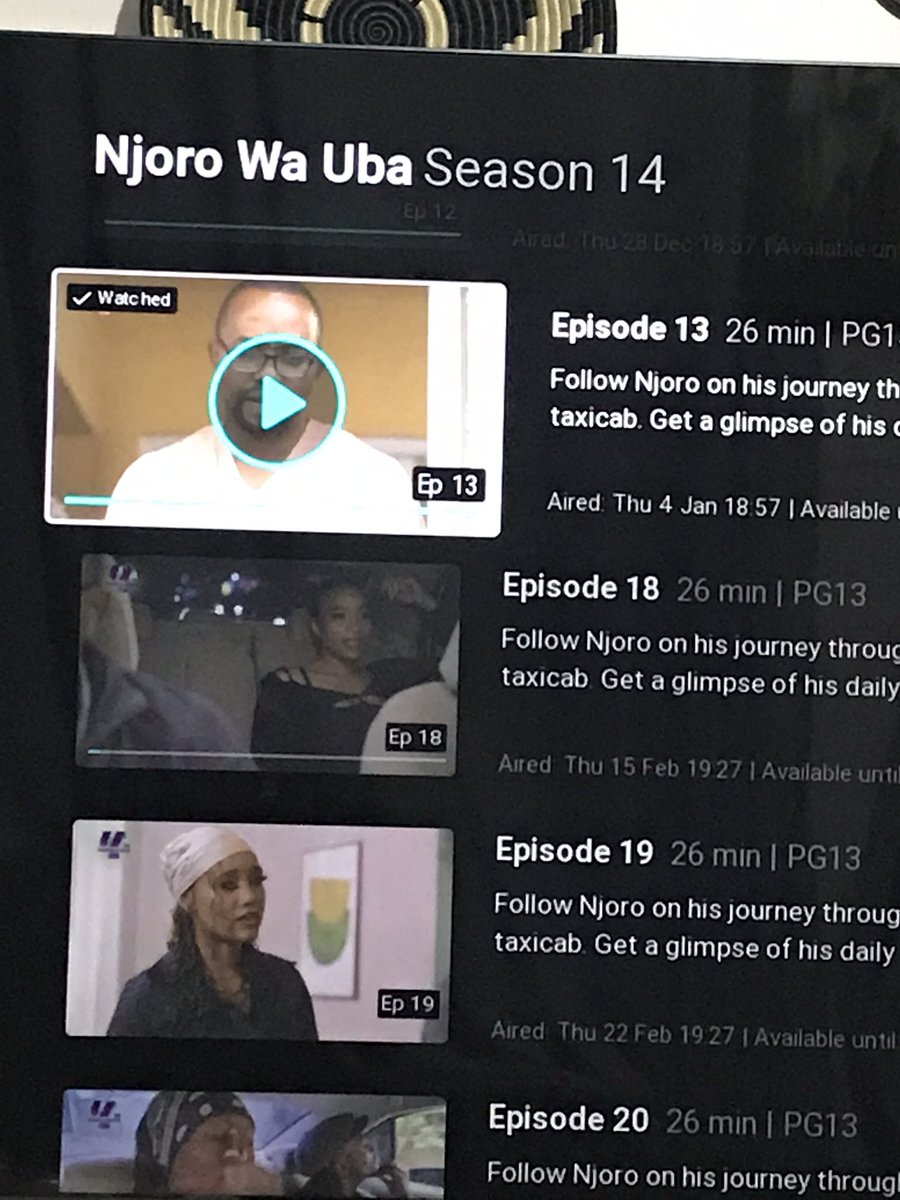 niel_raza's tweet photo. @DStv_Kenya episode 14- 17 of njoro wa uba are missing on dstv catchup. Can you guys do the necessary. https://t.co/VyXr3rLREM
