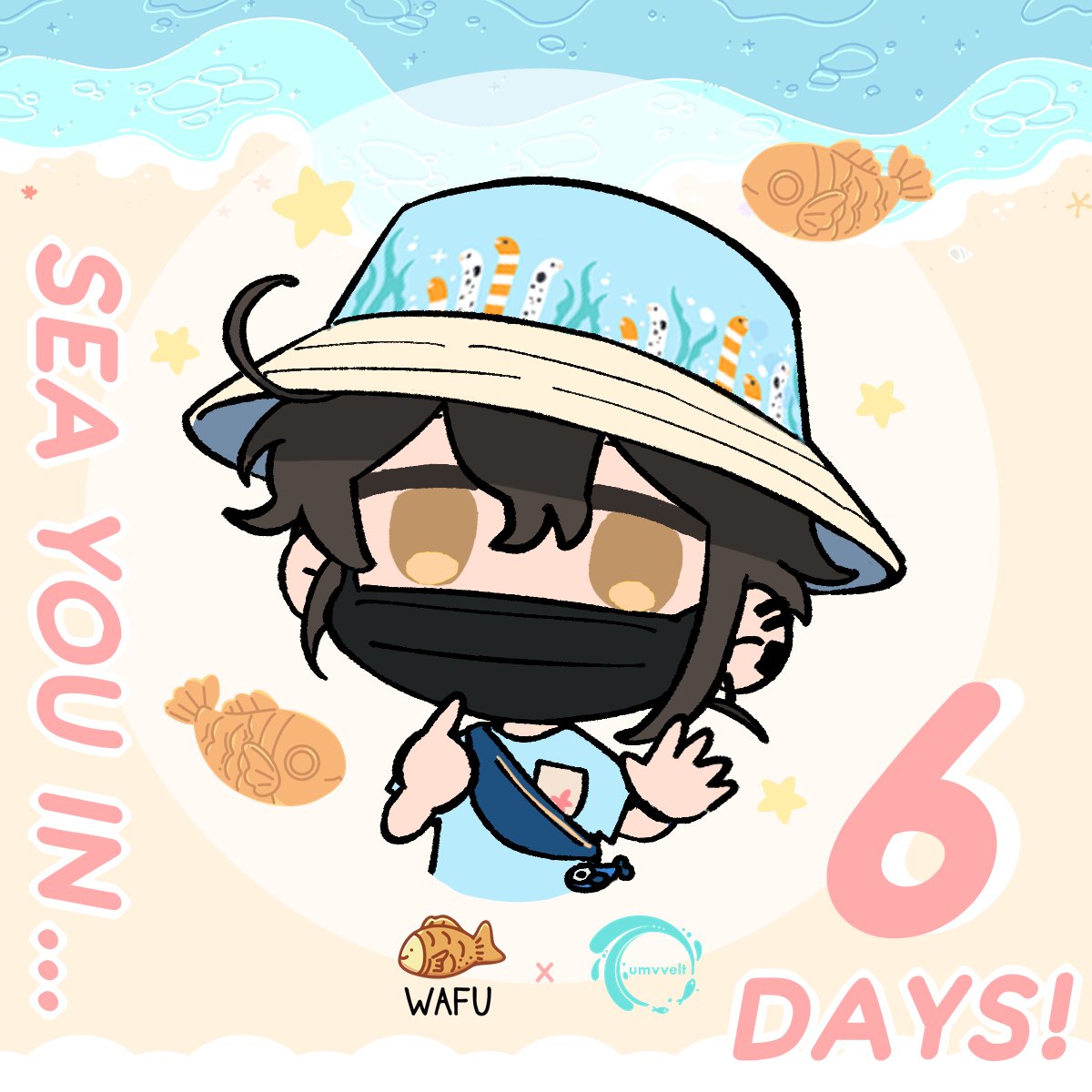 GET READY TO SEA YOU ALL THIS SUNDAY!!! 🐟 6 DAYS UNTIL WAFU x UMVVELT POP-UP EVENT! 🌊 #umvveltpopupcollab2024