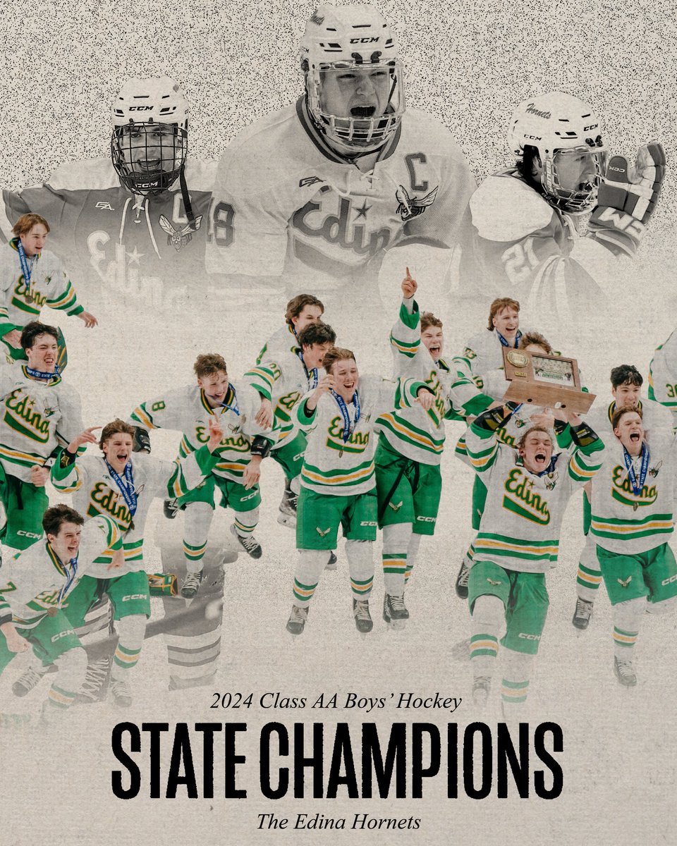 The 2023-2024 high school hockey season is over, but the winners are cemented in history.

Congrats to the Class AA Boys’ State Champions, <a href="/EHShornetsnest/">Edina Boys Hockey (EHS)</a>