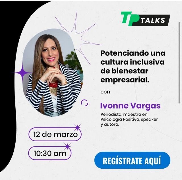 vargasivonne's tweet image. 📢 ¿Las empresas encuentran alguna diferencia en las acciones de bienestar para #mujeres?
¡No te pierdas nuestro próximo #TPTalks, este martes 12 de marzo a las 10:30 a.m. 
😁 Estoy encantada de poder participar con @totalpassmx.