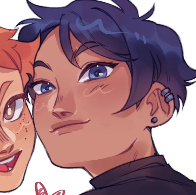 Facetrain!!(I couldn't decide ;;__;;) you definitely can't tell what my favorite feature to draw is   