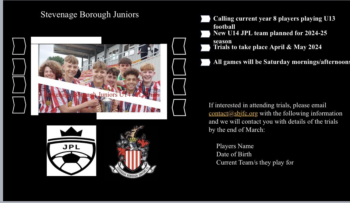 SBJFC1's tweet image. We need you!! Come and join one of the largest youth football clubs in Stevenage…we cant wait to hear from you! #WeAreStevenageBoroJuniors @midhertsrml @RoystonCrowYFL
