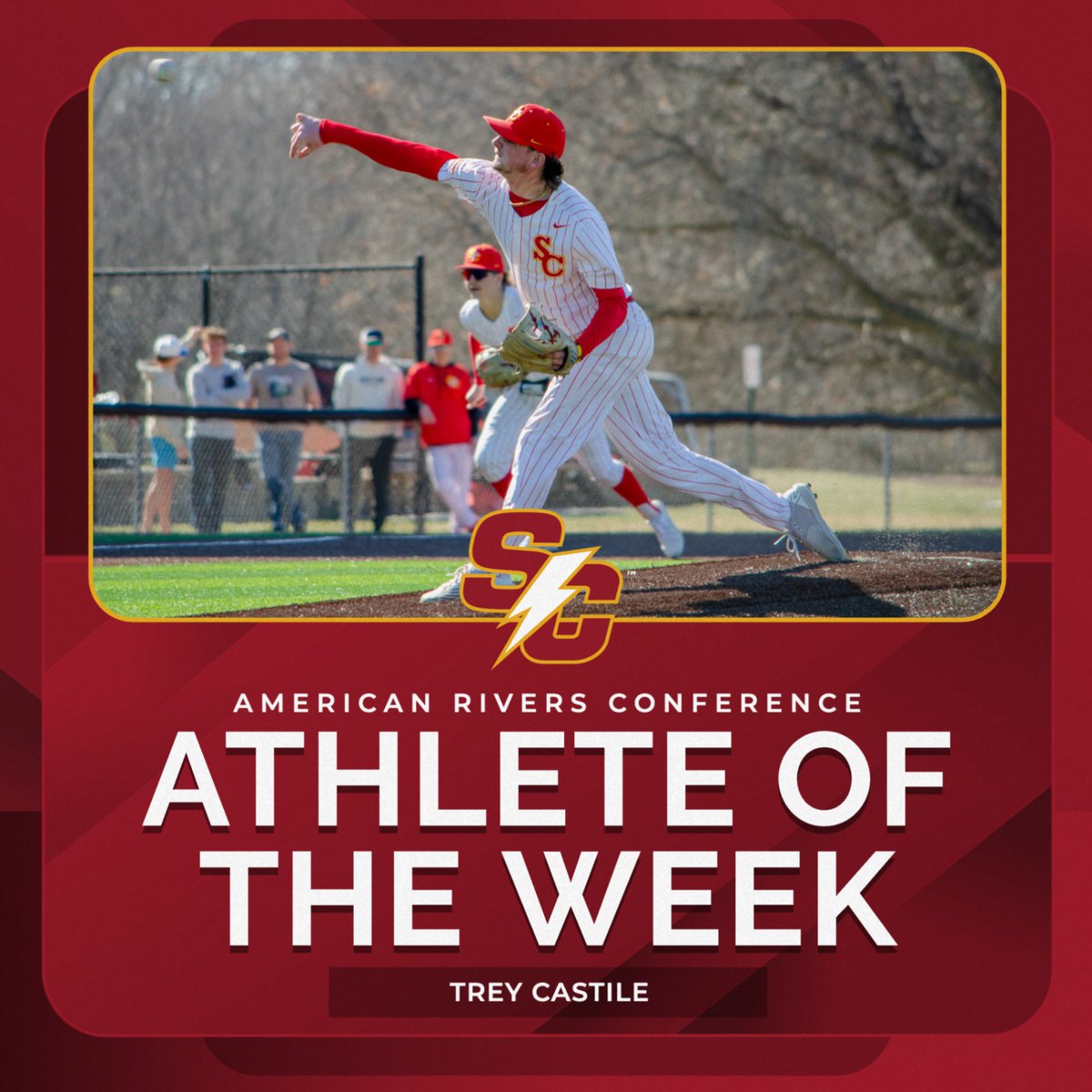 Fresh off his third victory of the year and reaching the 200 career strikeout milestone, <a href="/StormBaseballSC/">Simpson Baseball</a>'s Trey Castile has been named the <a href="/AmerRiversConf/">American Rivers Conference (A-R-C)</a> Pitcher of the Week as well as Male Athlete of the Week. 

📰 tinyurl.com/5bk8xntz

#rollriversBSB #d3baseball