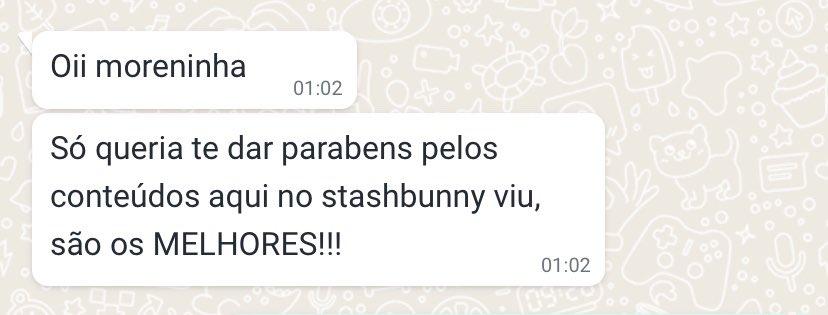 alguns comentários no meu stashbunny 🥰🥰🥰