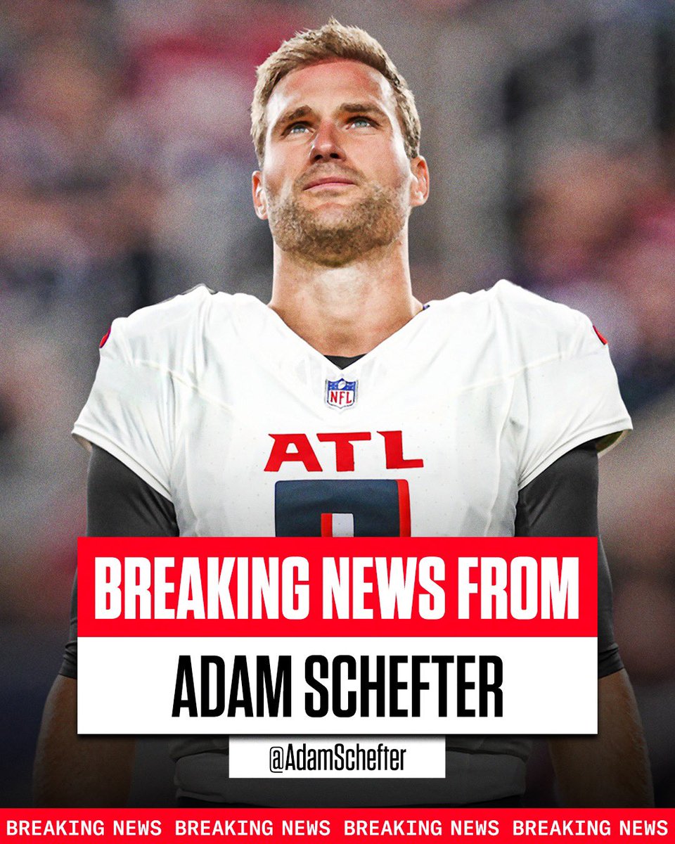AdamSchefter's tweet image. Falcons are giving their new QB Kirk Cousins a four-year deal.