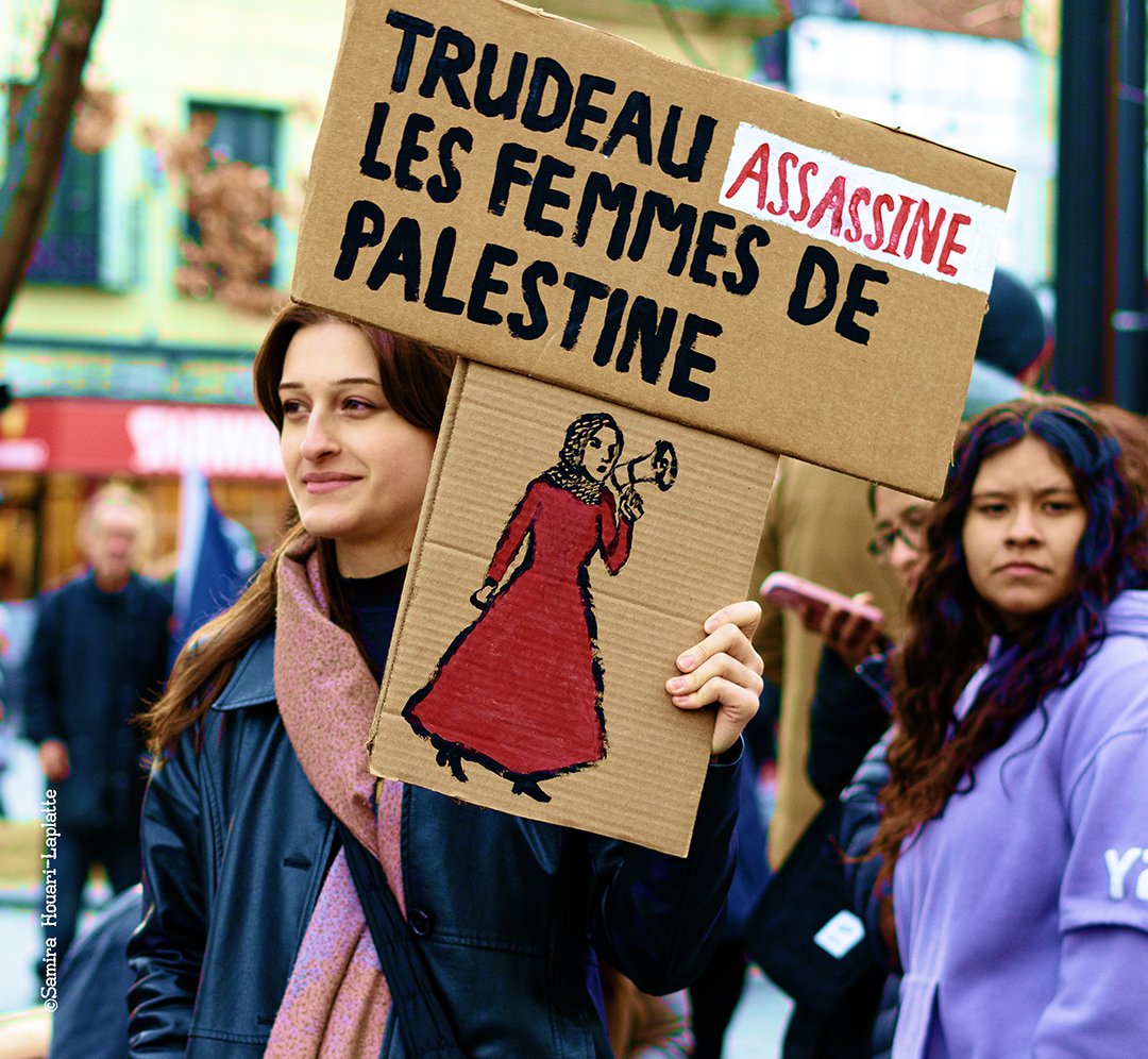 pipelette44's tweet photo. . Des milliers de personnes ont défilé contre les violences faites aux femmes.  Comme celles des femmes #palestiniennes victimes de violences par #Israël.
@collectif_8mars à @MTL_Ville https://t.co/ZBgFSDOouK