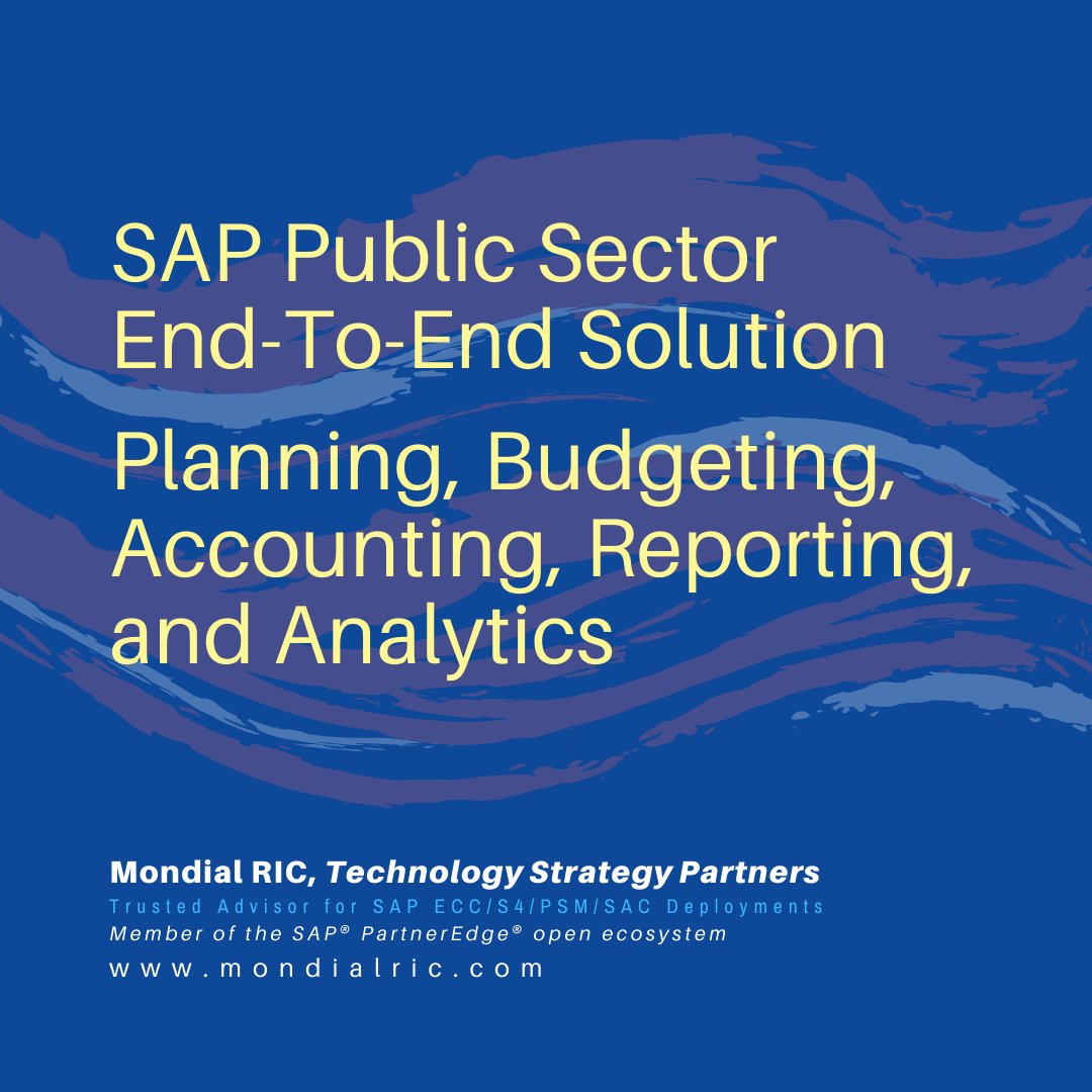 MondialRIC's tweet photo. We Collaborate. We Deploy.
SAP Public Sector Management (PSM) offers a comprehensive range of solutions encompassing Budget, Fund, and Grant Management.

https://t.co/w7JCp9ljzz

#sap #s4hana #saphana #PublicSector #Sapphire https://t.co/73ZLlA60xg