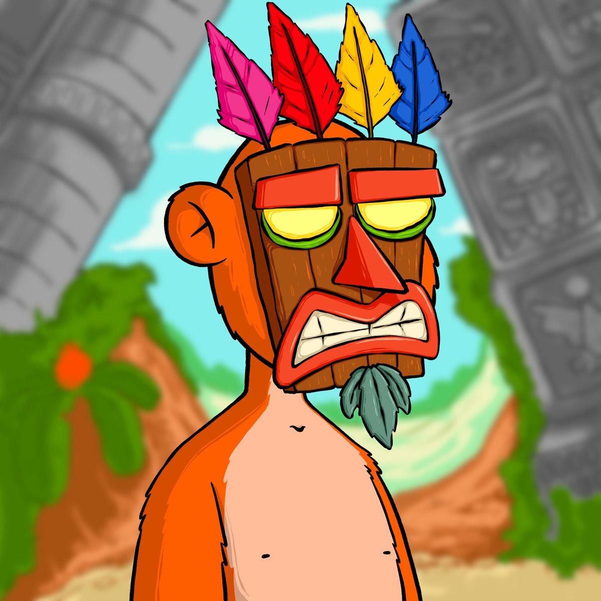 Abraxas20100's tweet photo. GM X ☕️

Just finished this AKU AKU @whipper5napper5 

More info on how to get it soon, do you want it anon?

🤝 https://t.co/YJMZzhpKla