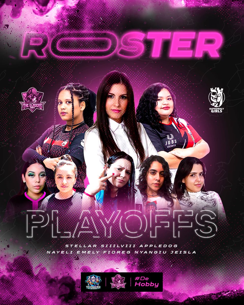 #SupremacyGirl 💗

Nuestra manada está lista para escalar en los PlayOffs y ganarlo todo.

Roster:
🔸️ @appleelore 
🔸️ <a href="/stellar_CR/">stellar 🌠</a>
🔸️ <a href="/JeislaClash/">Jeisla Clash</a>
🔸️ <a href="/nyangiu/">Nyangiu 🐱</a>
🔸️ <a href="/FioreGiraudo/">🌺 •𝙵𝙸𝙾𝚁𝙴𝙲𝙸𝚃𝙰• 🌺</a> 
🔸️ <a href="/Nayeli__15/">Nayeli</a>
🔸️ <a href="/LauraEmely26/">Emely</a>
🔸️ <a href="/ssiiilviii/">Siiilviii</a>

!Con Todo! 🧞‍♀️

#DeHobby 🐺