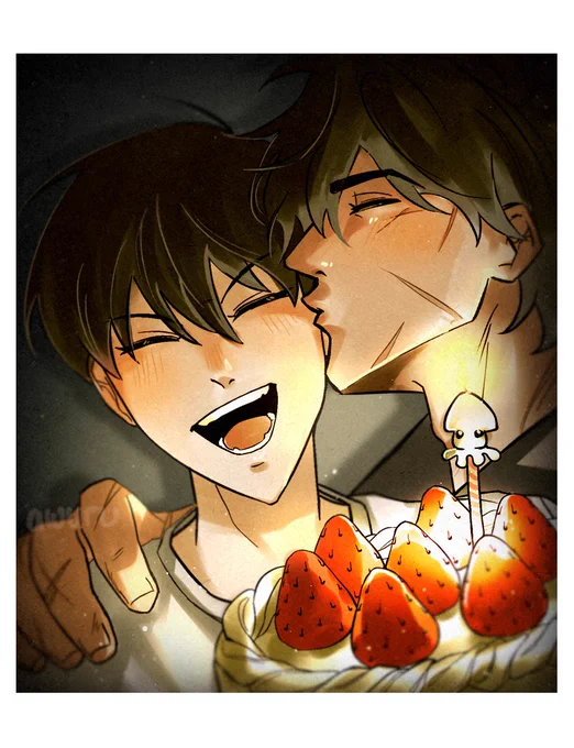 Kim dokja bday fanart i forgot about…so just…have this joongdok celebrating love…with cake!

#orv #joongdok #orvfanart 