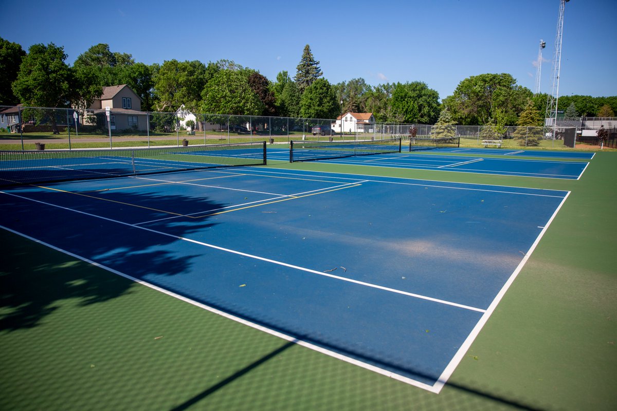 With the beautiful weather today, the Parks Department was able to open up the tennis &amp; pickleball courts near Legion Field!