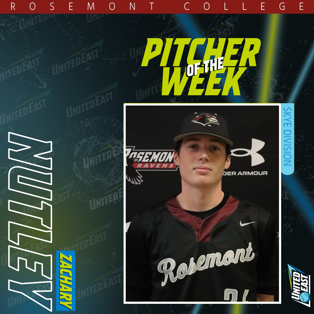 GoUnitedEast's tweet photo. Check out this week's United East Baseball Players of the Week! #RisingUnited #d3baseball

Volt Pitcher: Fisher Druck (PSH)
Volt Player: Blake Greenly (LBC)
Skye Pitcher: Zachary Nutley (ROS)
Skye Player: Tyler Warr (CAI) https://t.co/9IrKL97nas