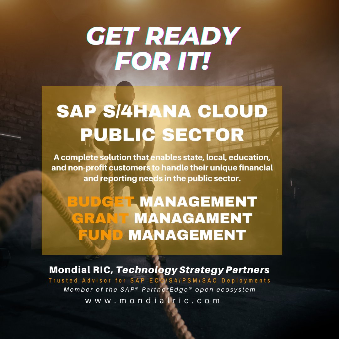MondialRIC's tweet photo. We Integrate. We Report.
Go farther with SAP Public Sector Solution!
https://t.co/w7JCp9ljzz
#sap #s4hana #saphana #sapanalyticscloud #PublicSector https://t.co/q9RBmlAccc