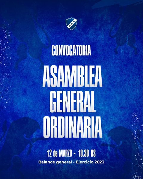 ClubAlvaOficial's tweet photo. ⚠️ Asamblea General Ordinaria ⚠️ https://t.co/fI3VWIKcfB