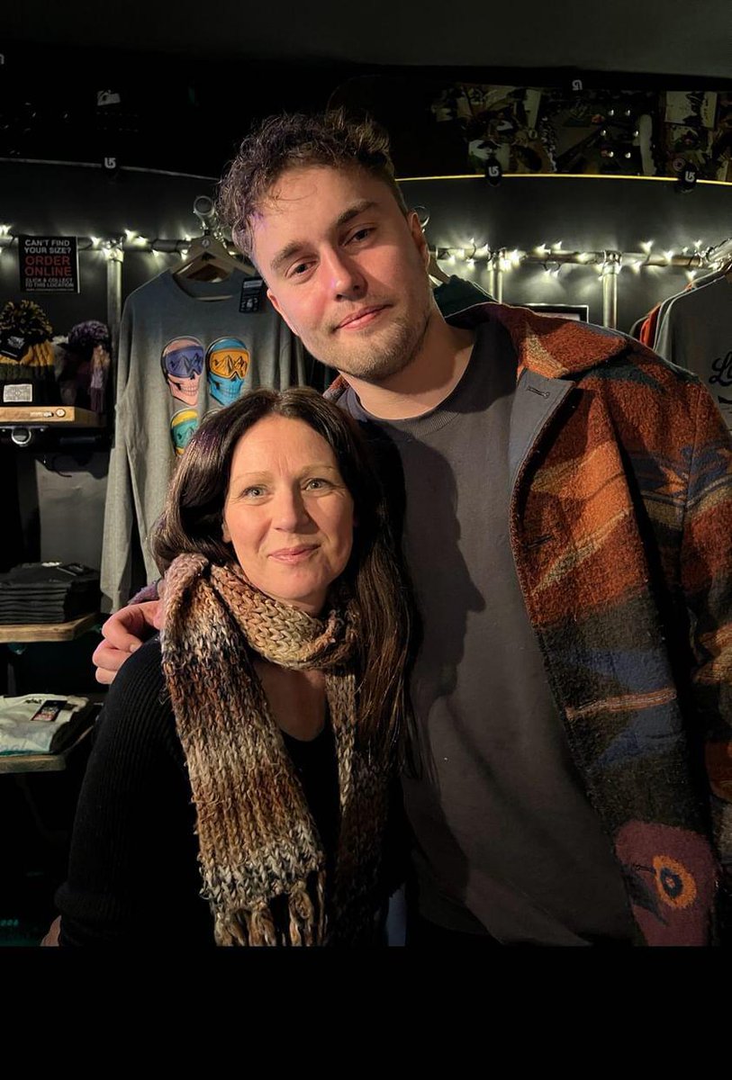 Sam with a fan a few weeks ago! she said 'he was lovely he came over to my table and started a conversation with us We stood talking to him for a while' ©Helen James 🥰