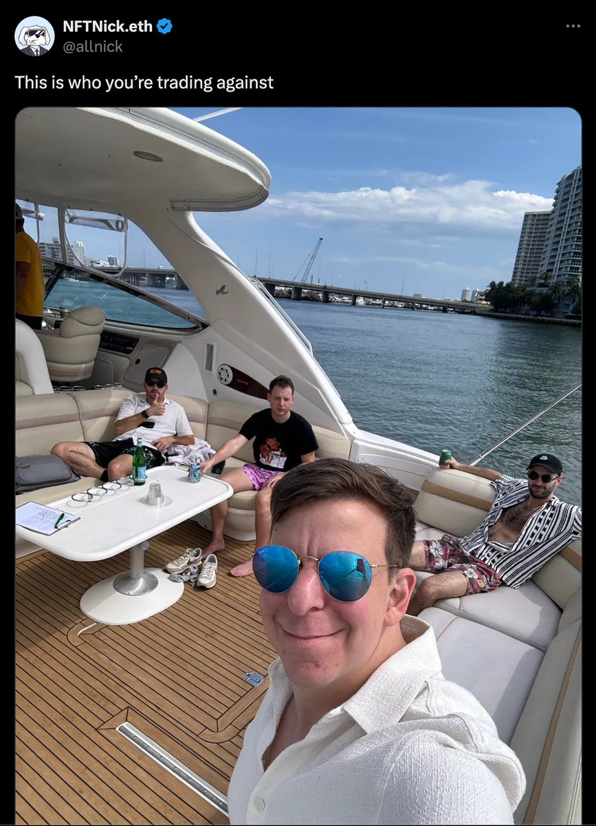 Choose Rich: meme turned memecoin It started with a tweet - a few crypto  bros on a yacht This tweet got 32M views. It went viral, everywhere. The  dunks in the quote