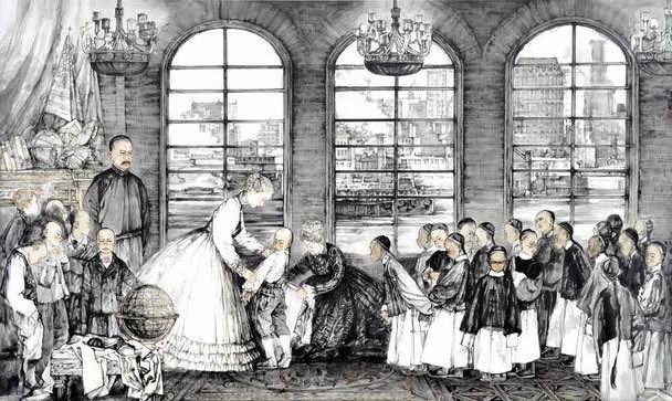 1861~74【同治の中興】
郷勇出身の曽国藩直隷総督は1864年の太平天国滅亡後も「中体西用」を掲げ近代的軍備の導入を推進。李鴻章は上海・南京に、左宗棠は福州に、崇厚は天津に軍事工場を建設。士官学校も設立。70年頃から民用工場の建設も進む。清の国勢は一時的に回復。