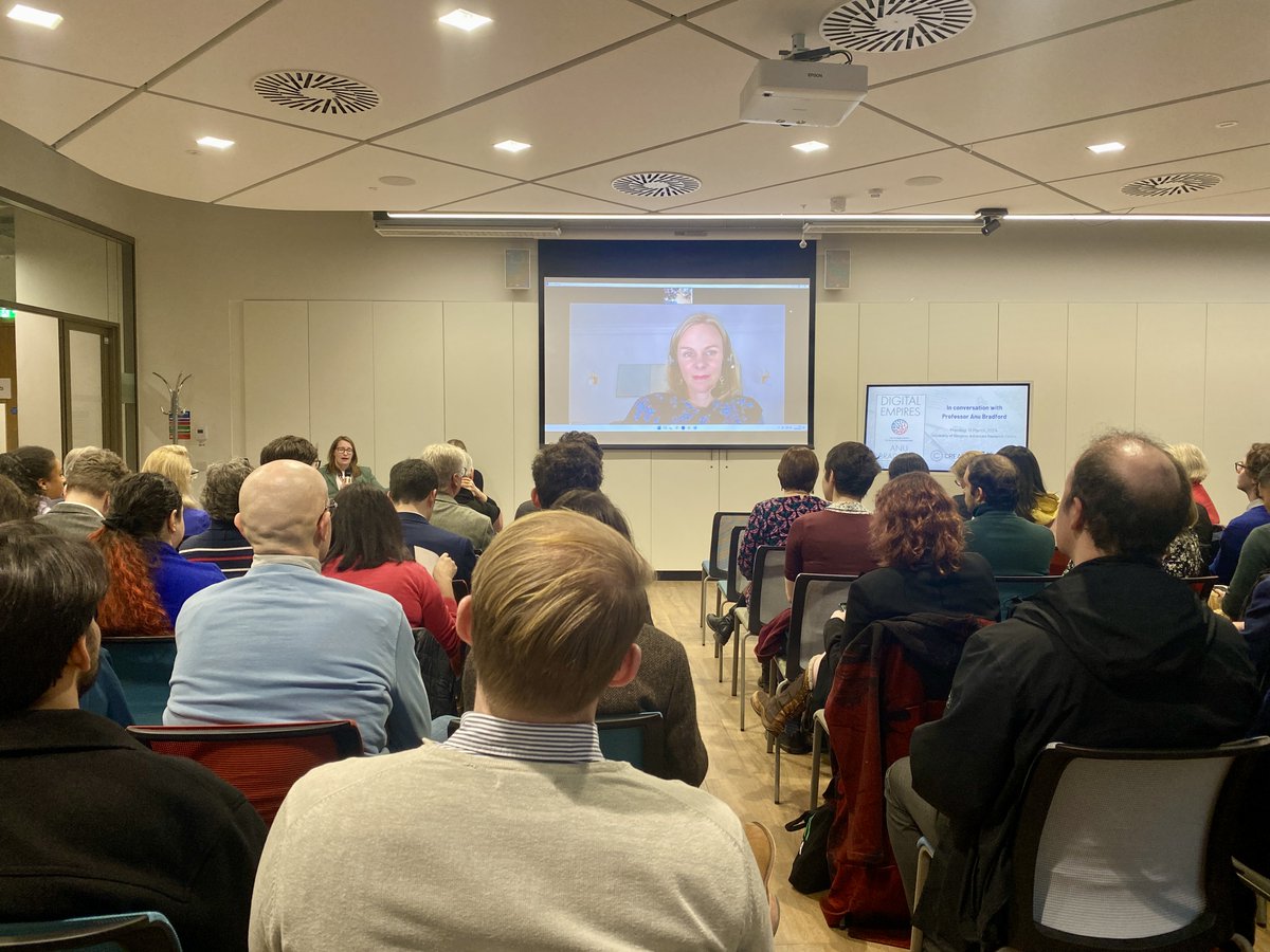 copyrightcentre's tweet photo. Which of the 3 dominant digital powers - the US, China, and the EU - will win the race to regulate tech companies?
An accessible and insigthful lecture by @anubradford on her recent work, "Digital Empires: The Global Battle to Regulate Technology."
#CREATeRelaunch #AHRC https://t.co/DyrKCk4T5P