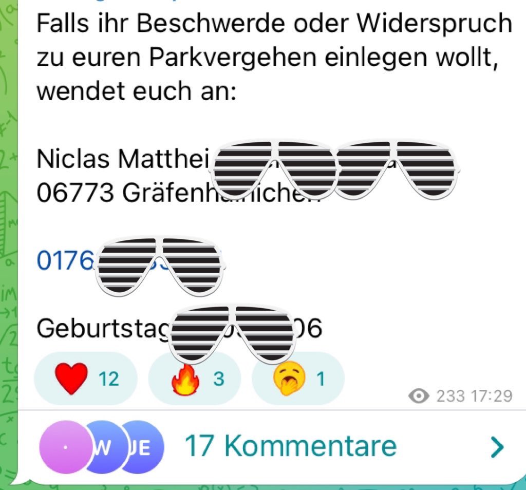 mtaushb's tweet photo. Glaube, das Anzeigenhauptmeister-Game könnte jetzt zum zweiten Drachengame eskalieren mit gedoxter Anschrift, Handynummer und Geburtsdatum 😮 https://t.co/teEo6DLmzq
