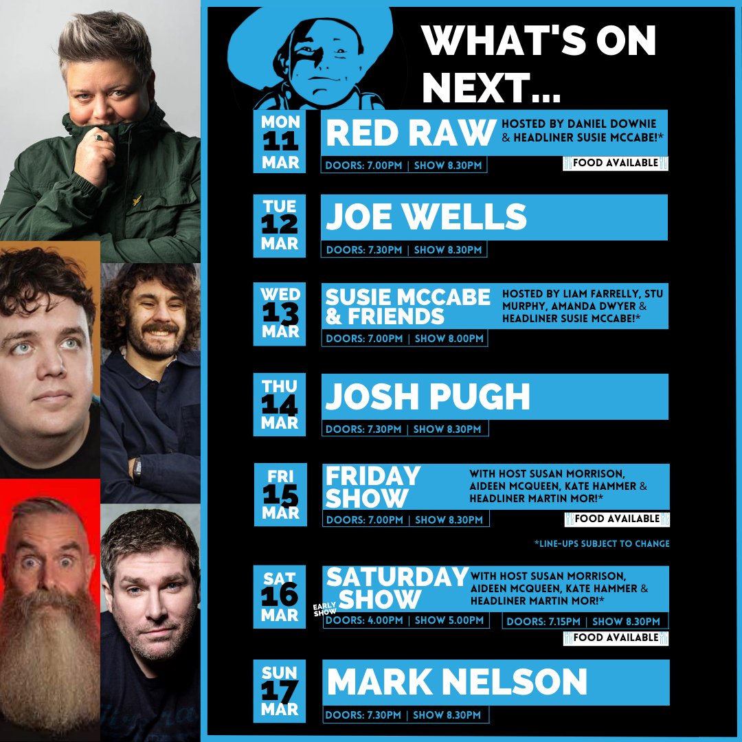 Susie McCabe headlines tonight's Red Raw with host Daniel Downie and catch her again with friends this Wednesday! WHAT'S ON... thestand.co.uk/whats-on/edinb…