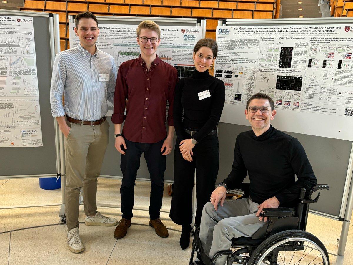 Marlene Scheffold (@scheffoldm) on Twitter photo Three poster presentations at the symposium of the Tom Wahlig Foundation from our team at the <a href="/DEF_Lab_HMS/">Ebrahimi-Fakhari_Lab</a> by @JEAlecu, Cedric Böger and myself on our research at <a href="/BostonChildrens/">Boston Children's</a>/<a href="/harvardmed/">Harvard Medical School</a>.
It was inspiring to learn about interdisciplinary advances in rare disease research. Three poster presentations at the symposium of the Tom Wahlig Foundation from our team at the <a href="/DEF_Lab_HMS/">Ebrahimi-Fakhari_Lab</a> by @JEAlecu, Cedric Böger and myself on our research at <a href="/BostonChildrens/">Boston Children's</a>/<a href="/harvardmed/">Harvard Medical School</a>.
It was inspiring to learn about interdisciplinary advances in rare disease research.