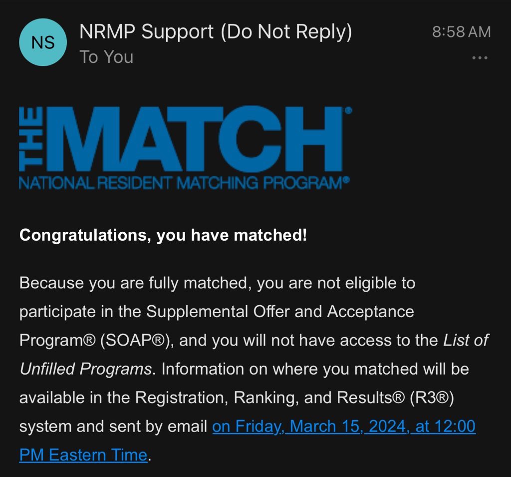 I’M GOING TO BE AN ER DOC 🥹🥹🥹 #MATCH2024 #EMbound