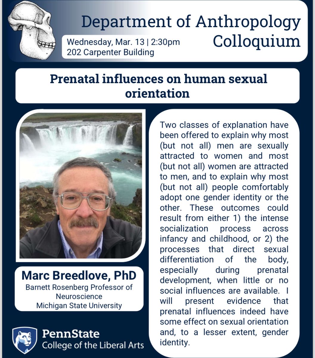 Join us for a special CHED co-sponsored colloquium with Marc Breedlove this Wednesday at 2:30 in 202 Carpenter