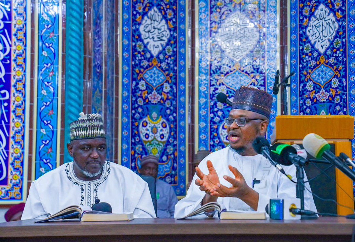 ProfIsaPantami's tweet photo. Images of Ramadhan Tafseer 1.
May the Almighty Allah give us more knowledge that is beneficial to humanity and accept our fasting. https://t.co/65vXoX2Er5