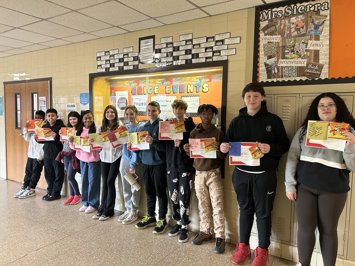 Caught You Caring Campaign!  Grice recognized students and staff today for doing good deeds and being kind to others!  Grice Proud! <a href="/HTSD_Grice/">Grice Middle School</a> <a href="/WeAreHTSD/">WeAreHTSD</a>