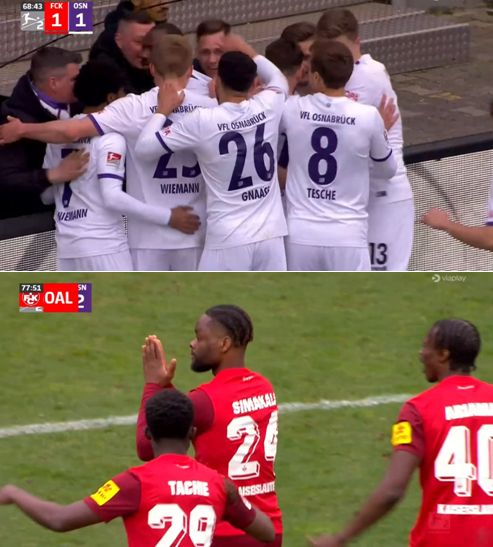 foet247europa's tweet photo. Ragner Ache scored a late winner as Kaiserslautern twice came from behind to claim a 3-2 win over rock-bottom Osnabrück. #FCKOSN https://t.co/Wqasdgj9Lf
