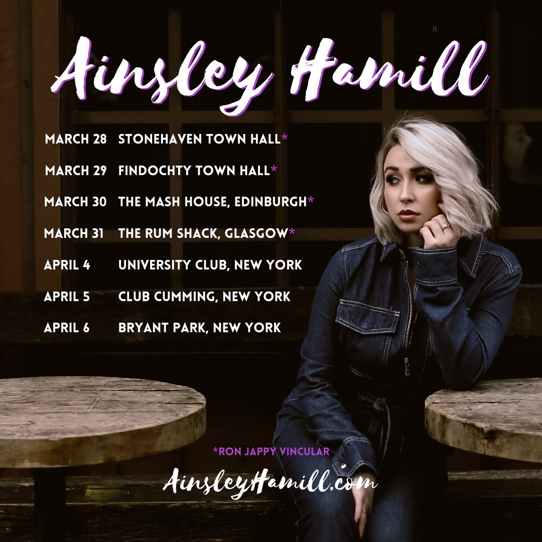 Spring Dates🌺 I’ll be playing New York 🍎🇺🇸 at the start of April and can’t wait for more @RonJappyMusic Vincular at the end of March
