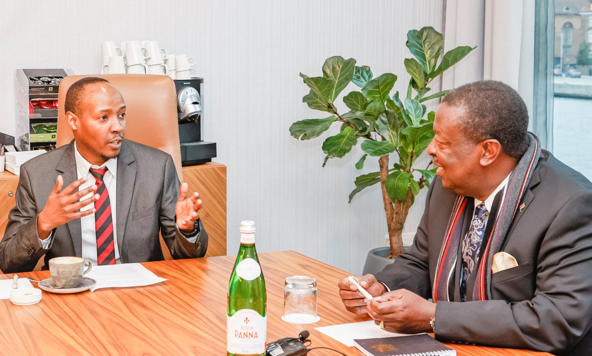 Diaspora_KE's tweet photo. Prime Cabinet Secretary and Cabinet Secretary for @ForeignOfficeKE , H.E Hon. Dr. @MusaliaMudavadi met with a section of the leadership of Kenyan Diaspora living in Denmark led by Mr. John Limo, the Chair of Pamoja Kenya Association, Denmark. The leaders expressed appreciation for the upcoming Mobile Consular Services Phase III scheduled to take place from 21st-23rd March 2024 in Copenhagen. The PCS updated the officials on the Government's efforts to enhance service delivery to the diaspora and promote diaspora investments in Kenya. #DiasporaFirst #HudumaMajuu
