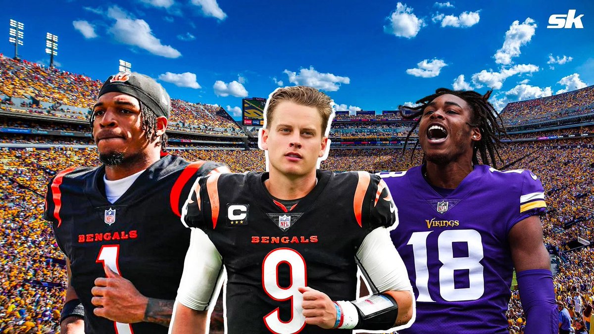 23ohioVworld23's tweet photo. Okay this started as a joke but HOLY SHIT 

JJ said he wants a QB

Vikings just got rid of Kirk

We trade Tee for a first 

Trade 2 firsts for JJ

JJJ connection reunion in Cincy

Cap it all off with the NOLA boys wining the SB in NOLA😵‍💫😵‍💫😵‍💫 https://t.co/Nw0yqAsayk
