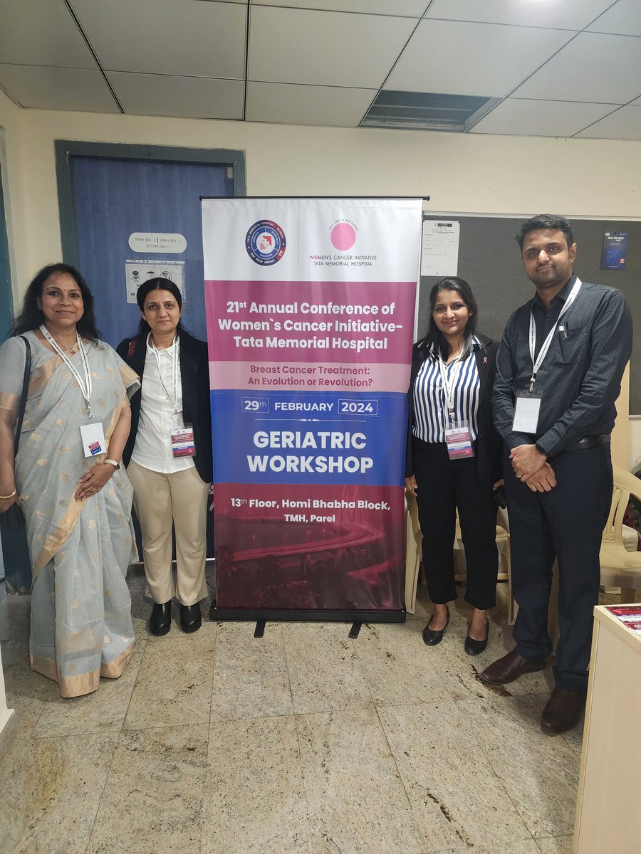 Had an amazing time in the Geriatric Oncology workshop at the 21st Annual Conference of Women's Cancer Initiative at Tata Memorial Hospital in Mumbai. #WomenInMedicine #Oncology #GeriatricOncology #CancerResearch #Geriatrics #eldercare