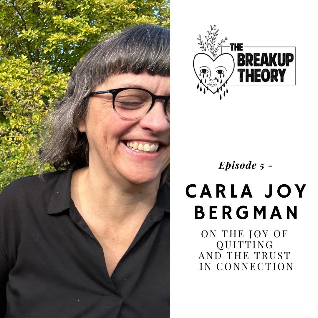 new episode of @breakuptheory with carla joy bergman on the joy of quitting and trust in connection! you can get it here patreon.com/posts/episode-… or on any podcast service. appreciate the shares and support to help me do this project!